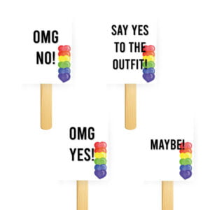 say yes rainbow outfit